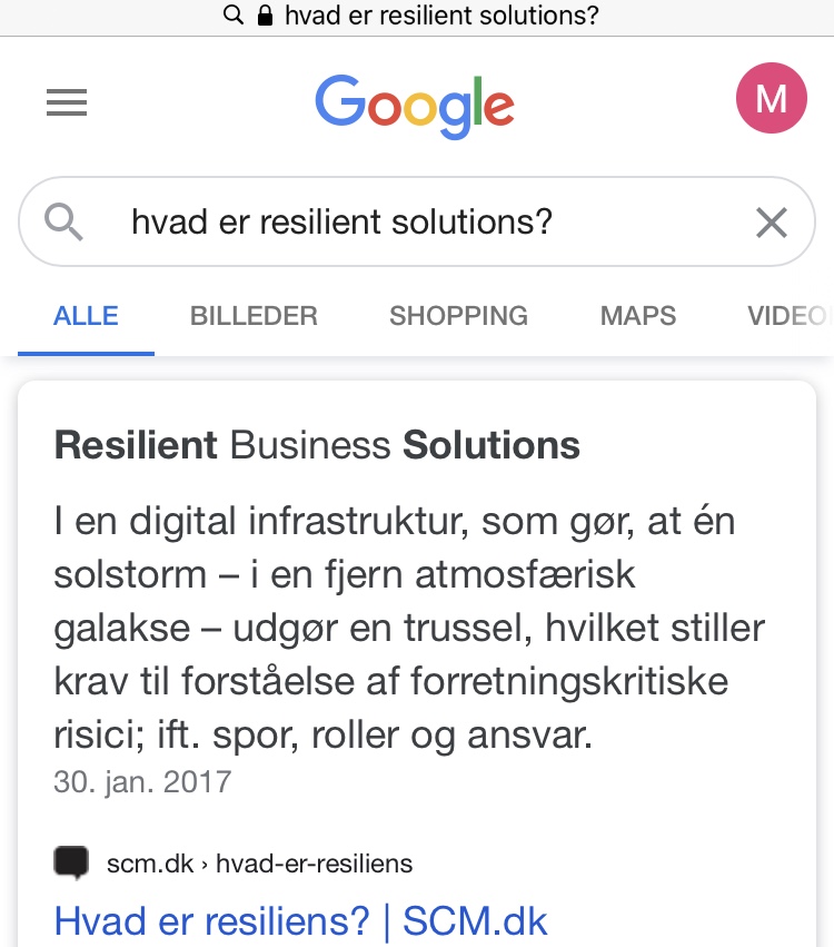 Resilient Solutions Resilient Solutions